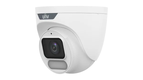 كاميرا مراقبة شبكية UNV Turret 8MP ColorHunter مع ميكروفون – IPC3628LE-ADF28K-WP