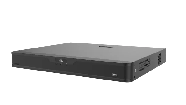 مسجل فيديو شبكي UNV NVR، 16 منافذ PoE، 2 HDD، حتى 12MP، بخصائص ذكية – NVR302-16B-P16-IQ
